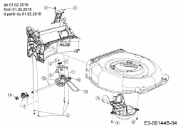 Ersatzteile WOLF-Garten Benzin Rasenmäher mit Antrieb Expert 530 A Typ: 12C-PUKC650 (2019) Getriebe, Keilriemen ab 01.02.2019 