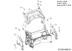 Cub Cadet Ersatzteile Motormäher mit Antrieb LM2 DR46es 12CCTQS7603 (2019) Abdeckung hinten bis 09.11.2018