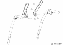 Ersatzteile MTD Schneefräse SMART ME 61 Typ: 31CW6BF2678  (2022) Betätigungshebel 