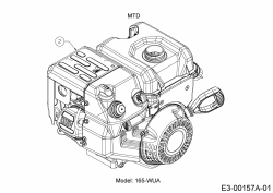 Ersatzteile WOLF-Garten Schneefräse SF 56 Typ: 31A-3AAD650  (2019) Motor MTD 