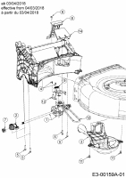 Ersatzteile MTD Benzin Rasenmäher mit Antrieb SP 53 HWH Typ: 12A-PDDQ600  (2019) Getriebe, Keilriemen ab 03/04/2018 