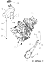 Cub Cadet Ersatzteile Schneefräsen 221 LHP 31AR2T6D603  (2020) Keilriemen, Motor, Tank
