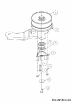 Ersatzteile MTD Rasentraktor LT 107 EXTB Typ: 13HT76KG682  (2018) Variator 