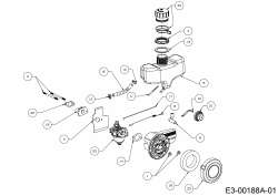 Ersatzteile MTD-Motoren Vertikal 1T65RUA Typ: 752Z1T65RUA  (2015) Luftfilter, Tank, Vergaser