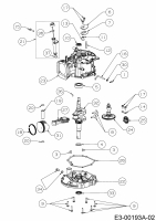 Ersatzteile MTD-Motoren Vertikal 5X70RHA Typ: 752Z5X70RHA  (2018) Kolben, Kurbelwelle, Nockenwelle, Pleuel