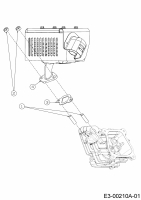 Ersatzteile MTD-Motoren Horizontal 370-JHA Typ: 752Z370-JHA  (2019) Auspuff