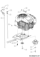 Cub Cadet Ersatzteile Rasentraktoren LR1 NS76 13C226JD603  (2018) Choke- und Gaszug, Motorkeilriemenscheibe, Motorzubehör