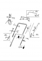 Ersatzteile MTD Benzin Rasenmäher ohne Antrieb GE 40 Typ: 11A-L00Z678  (1998) Holm 