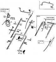 Ersatzteile Floraself Motormäher mit Antrieb 4046 BLR Typ: 12A-T14X668  (1998) Holm