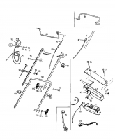 Ersatzteile Floraself Motormäher mit Antrieb 4046 BLRE Typ: 12AET12Y668  (1998) Holm