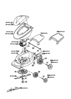 Ersatzteile Gutbrod Elektromäher HE 33 N Typ: 18B-C5D-604  (1999) Elektromotor, Messer, Räder