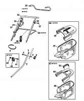 Ersatzteile Gutbrod Elektromäher HE 33 N Typ: 18B-C5D-604  (1999) Grasfangkorb, Holm