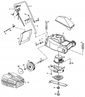 Ersatzteile Raiffeisen Elektromäher E 32 Typ: 18A-A3C-628  (2000) Grundgerät