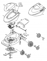 Ersatzteile Golf Elektromäher Trend Typ: 18B-G0E-648  (1999) Elektromotor, Messer, Räder