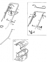 Ersatzteile Golf Elektromäher Trend Typ: 18B-G0E-648  (1999) Grasfangkorb, Holm