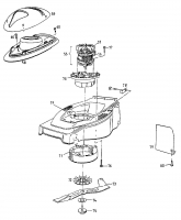 Ersatzteile Yard-Man Elektromäher YM 1618 Typ: 18B-T5H-643  (1999) Elektromotor, Messer