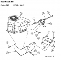 Ersatzteile Gutbrod Rasentraktoren Sprint L 76 R Typ: 13AC45GC604  (2000) Motorzubehör