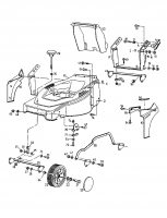 Ersatzteile Gutbrod Motormäher HB 48 LH Typ: 11A-T59Y604  (1999) Höhenverstellung, Räder