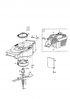 Ersatzteile Gutbrod Motormäher HB 48 LH Typ: 11A-T59Y604  (1999) Grasfangkorb, Messer