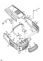 Ersatzteile MTD Rasentraktor SN 150 A Typ: 13BA508N678  (2003) Motorhaube 8-Style 