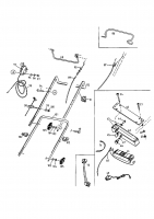 Ersatzteile Floraself Motormäher mit Antrieb 4046 BLRE Typ: 12BET12Y668  (1999) Holm