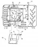 Ersatzteile Gutbrod Rasentraktoren Sprint SLX 76 RH Typ: 13AP416A690  (1999) Heckplatte