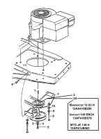 Ersatzteile MTD Rasentraktor H 150 B Typ: 13BP418F678  (2003) Motorkeilriemenscheibe 