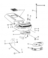 Ersatzteile Gutbrod Rasentraktoren Sprint L 102 R Typ: 13DA76GN604  (2000) Motorhaube G-Style