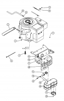 Ersatzteile Mastercut Rasentraktoren 145/102 H Typ: 13AM791N659  (1998) Motorzubehör