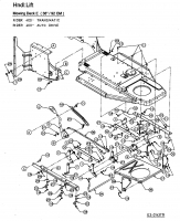 Ersatzteile MTD Rasentraktor Eurotrac 155/92 Typ: 13AP475E600  (2001) Mähwerksaushebung 