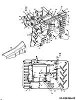 Ersatzteile Bricobi Rasentraktoren BA 13/92 Typ: 13AA473E601  (2000) Heckplatte