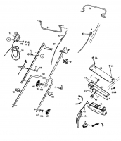 Ersatzteile Genius Pro Motormäher mit Antrieb GP 45 BR Typ: 12AET12Y667  (2000) Holm