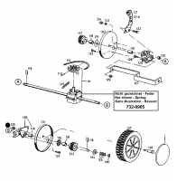 Ersatzteile Genius Pro Motormäher mit Antrieb GP 45 BR Typ: 12AET12Y667  (2000) Getriebe