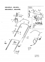 Ersatzteile Gutbrod Motormäher mit Antrieb HB 48 REL Typ: 12CET58U604  (2000) Holm