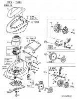 Ersatzteile Turbo Silent Elektromäher TS 38 E Typ: 18D-G7F-667  (2002) Grundgerät