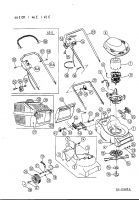 Ersatzteile Ok Elektromäher 46 EOK Typ: 18C-66G-667  (2001) Grundgerät