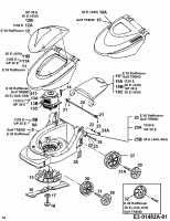 Ersatzteile Floraself Elektromäher 1338 E Typ: 18B-G0F-668  (2000) Grundgerät