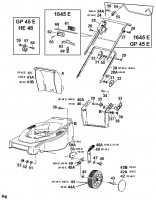 Ersatzteile Genius Pro Elektromäher GP 45 E Typ: 18B-T1H-667  (2000) Grundgerät