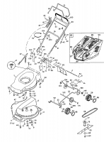 Ersatzteile Fleurelle Motormäher mit Antrieb BAE 531 Typ: 12BER03T619  (2000) Grundgerät