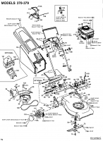 Ersatzteile MTD Benzin Rasenmäher mit Antrieb 53 SPT Typ: 12A-373N600  (2002) Grundgerät 