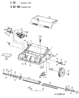 Ersatzteile MTD Elektro Vertikutierer V 28 Typ: 16AED0I-600  (2002) Grundgerät 