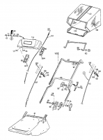 Ersatzteile Gutbrod Motorvertikutierer VB 38 Typ: 16APG00Y604  (2000) Grasfangsack, Holm