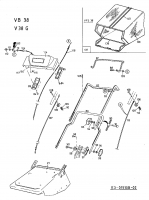 Ersatzteile MTD Benzin Vertikutierer V 38 G Typ: 16APG00Y678  (2002) Grasfangsack, Holm 