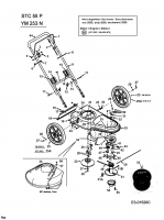 Ersatzteile Yard-Man Motorfadenmäher YM 253 N Typ: 25A-253N643  (2002) Grundgerät