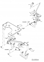 Ersatzteile MTD Rasentraktor Pinto Typ: 13B6064-600  (2003) Mähwerksaushebung 