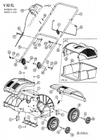 Ersatzteile Fleurelle Elektrovertikutierer V 32 EL Typ: 16AEE0A-619  (2002) Grundgerät