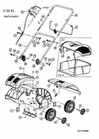Ersatzteile Fleurelle Elektrovertikutierer V 32 EL Typ: 16AF31DA619  (2004) Grundgerät