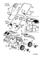 Ersatzteile Fleurelle Elektrovertikutierer V 32 EL Typ: 16AF31DA619  (2005) Grundgerät