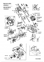 Ersatzteile Yard-Man Motormäher mit Antrieb YM 6018 SPS Typ: 12BS698I643  (2004) Grundgerät