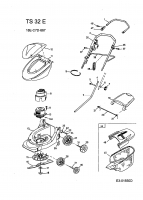 Ersatzteile Turbo Silent Elektromäher TS 32 E Typ: 18E-C7D-667  (2004) Grundgerät